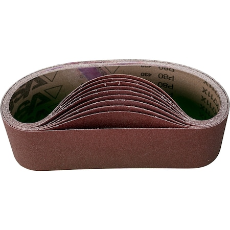 Pferd Coated Belt, Al/Oxd, 3"x24", 80 Grit, 3" W, 24" L, Coated, Aluminum Oxide, 80 Grit 49253